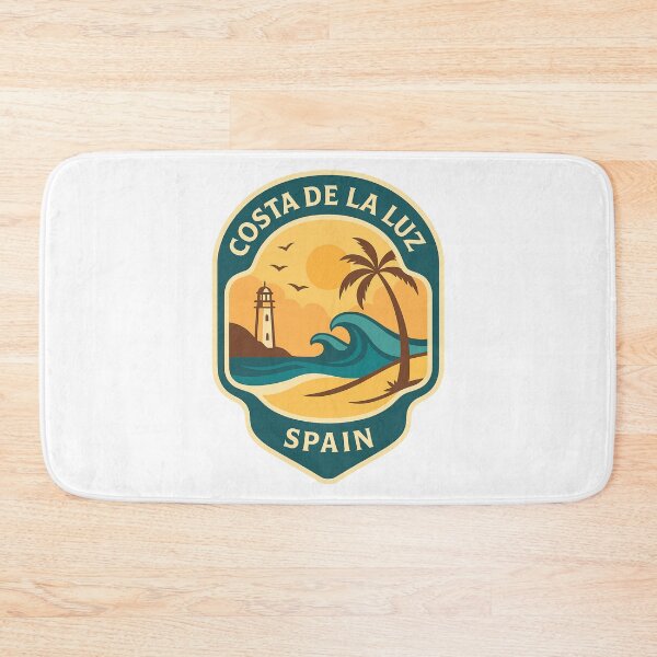 Item preview,  Sunset at Costa de la Luz – Lighthouse and Palm Tree Coast designed and sold by Aryabek.