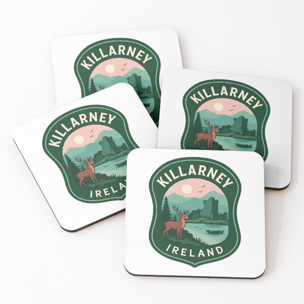 Item preview,  Killarney, Ireland – Lakeside View with Deer and Ross Castle designed and sold by Aryabek.