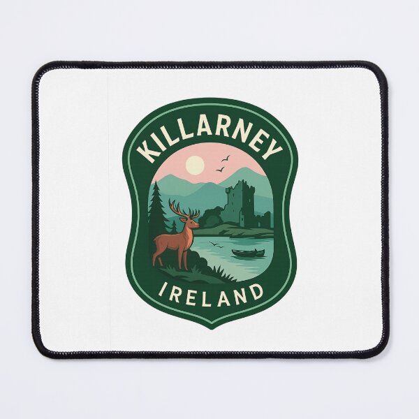Item preview,  Killarney, Ireland – Lakeside View with Deer and Ross Castle designed and sold by Aryabek.