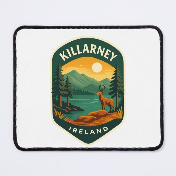 Item preview,  Killarney, Ireland – Lakeside Deer and Mountain Scene designed and sold by Aryabek.
