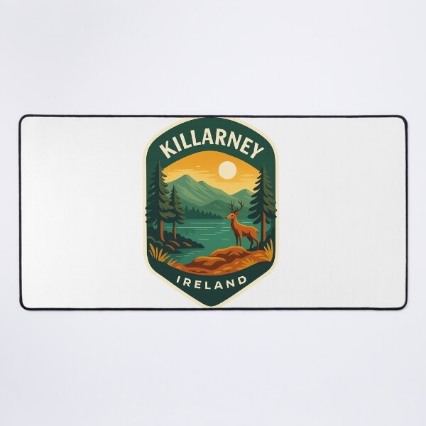 Item preview,  Killarney, Ireland – Lakeside Deer and Mountain Scene designed and sold by Aryabek.