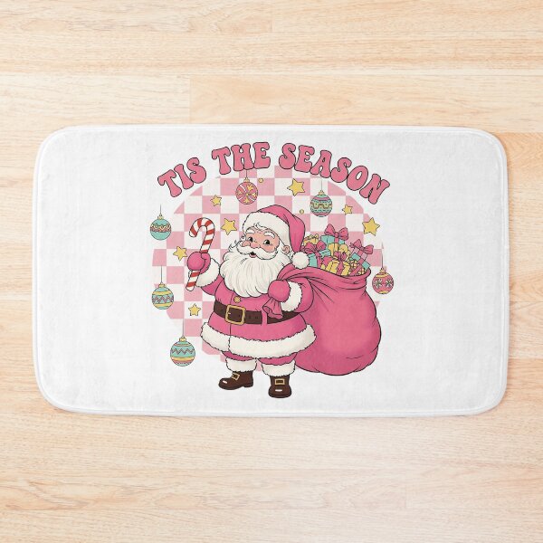 Item preview,  Merry christmas pink santa and reindeer - tis the season santa gifts  designed and sold by cocomelon168.