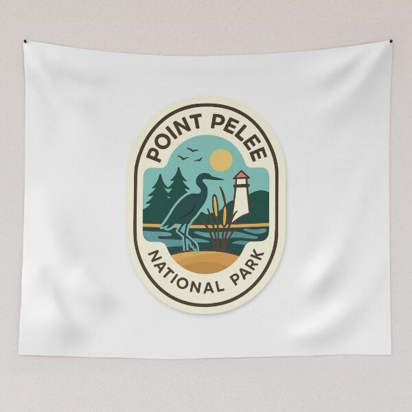 Item preview,  Point Pelee National Park – Heron, Cattails, and Lighthouse designed and sold by Aryabek.