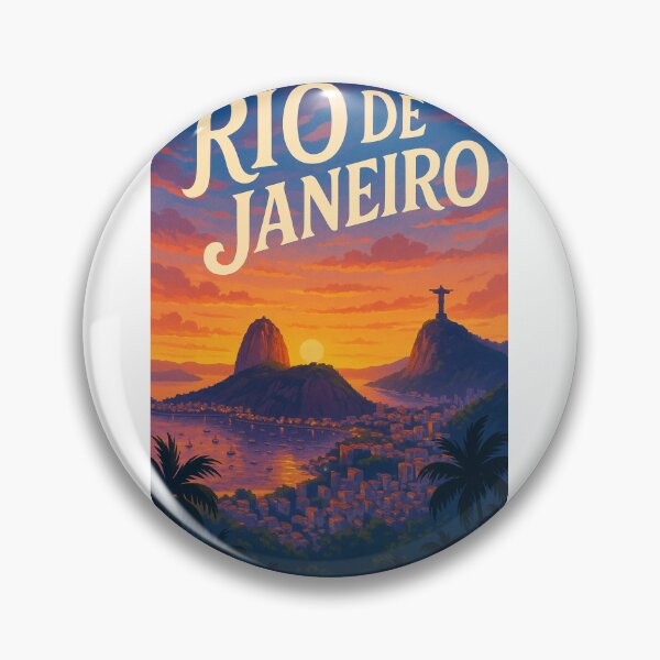 Item preview, Rio de Janeiro, Brazil – Sugarloaf and Christ the Redeemer at Sunset designed and sold by Aryabek.