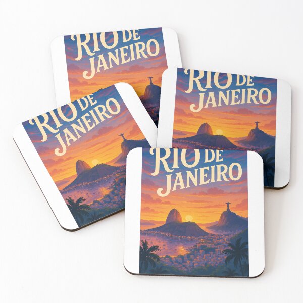 Item preview, Rio de Janeiro, Brazil – Sugarloaf and Christ the Redeemer at Sunset designed and sold by Aryabek.