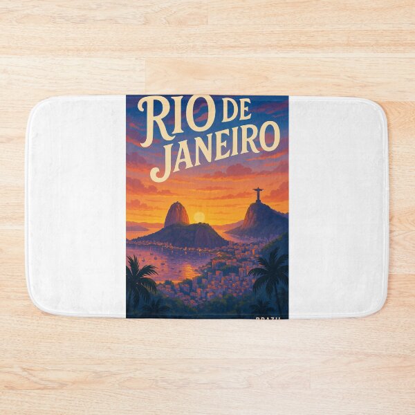 Item preview, Rio de Janeiro, Brazil – Sugarloaf and Christ the Redeemer at Sunset designed and sold by Aryabek.
