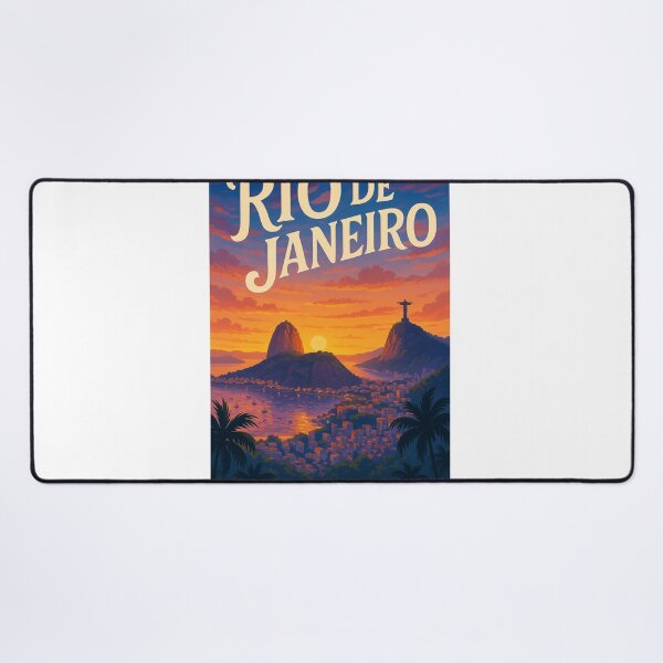 Item preview, Rio de Janeiro, Brazil – Sugarloaf and Christ the Redeemer at Sunset designed and sold by Aryabek.