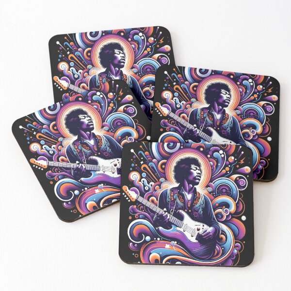 Artikelvorschau, Psychedelic Strings - Hendrix inspiriertes Abstrakt entworfen und verkauft von AnssiHuopainen.