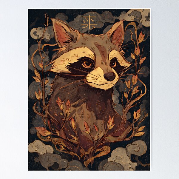 Item preview, The Mischievous Japanese Tanuki designed and sold by bapupa.