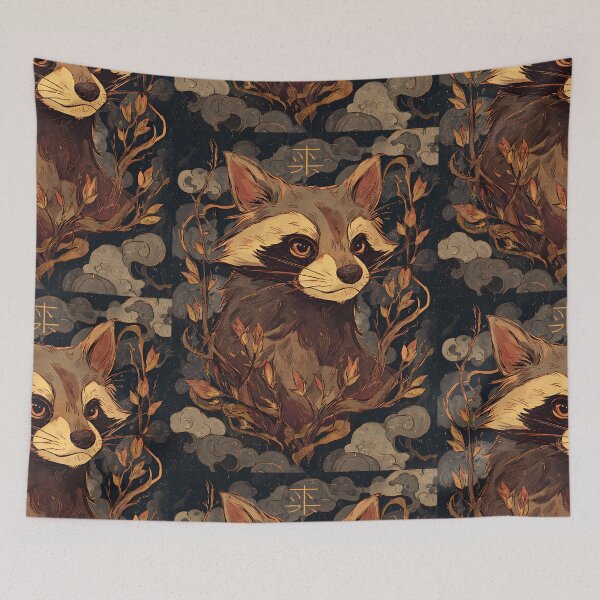 Item preview, The Mischievous Japanese Tanuki designed and sold by bapupa.