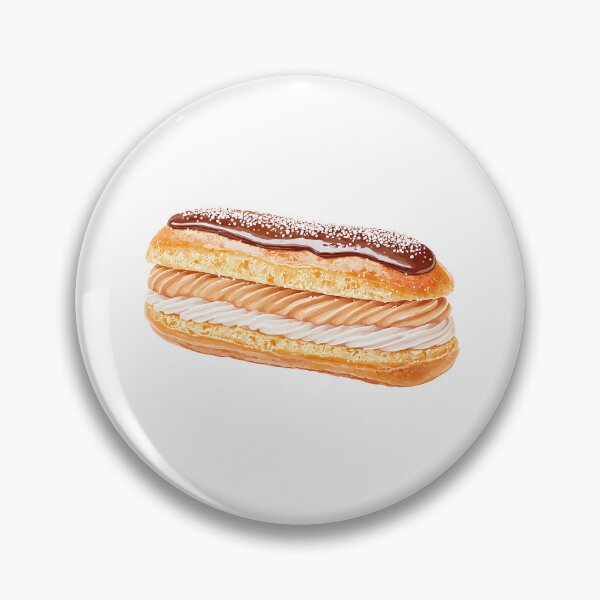 Item preview, Éclair – French Dessert Illustration designed and sold by BobaBunny76.