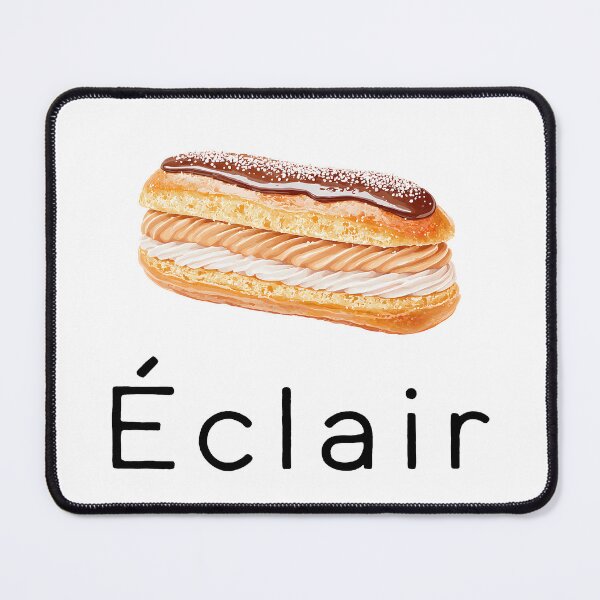 Item preview, Éclair – French Dessert Illustration designed and sold by BobaBunny76.
