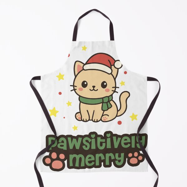 Item preview, Pawsitively Merry Christmas Cat Design designed and sold by DavidTeeStudio.