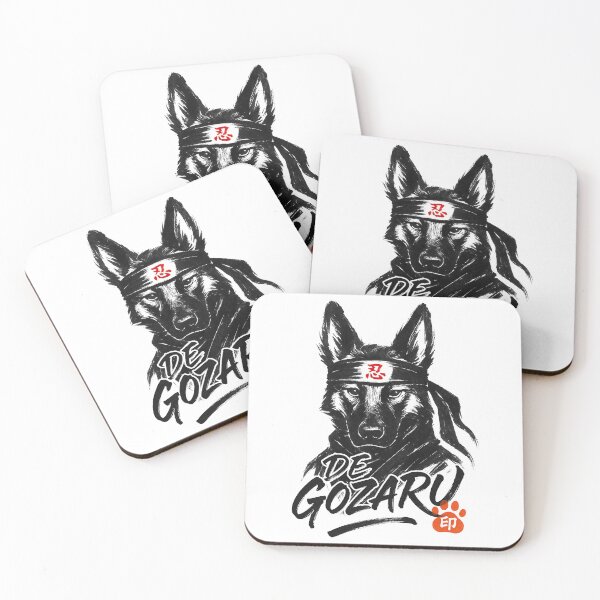 Item preview, Sumi-e Ninja German Shepherd | Japanese Ink Brush Wolfdog | Type A designed and sold by koyuki-works.