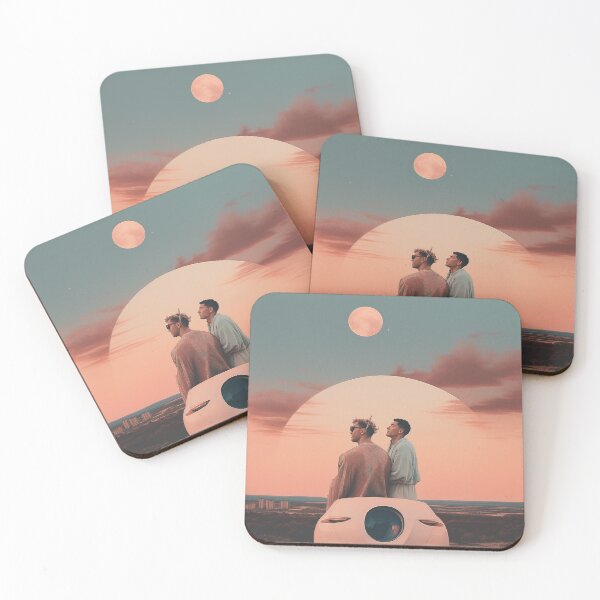 Item preview, Lunar Horizon – Surreal Sunset Drive Under the Moon designed and sold by anymoor.