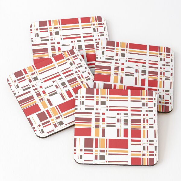 Item preview, Fourth Dimension Red Plaid designed and sold by majoihart.