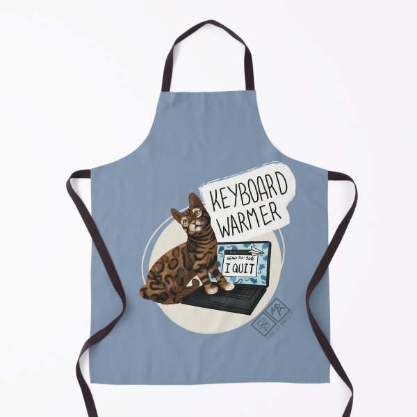 Item preview, Keyboard Warmer Cat Sticker – Funny Laptop Feline Meme designed and sold by Made-by-Anxiety.