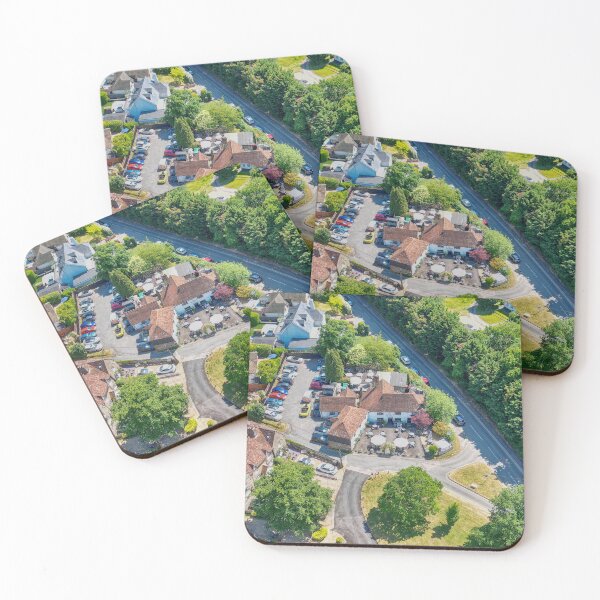 Item preview, Aerial view of Addington Village and the Angel Inn at Addington in Kent England UK designed and sold by John Gilham - Landscape Photography.