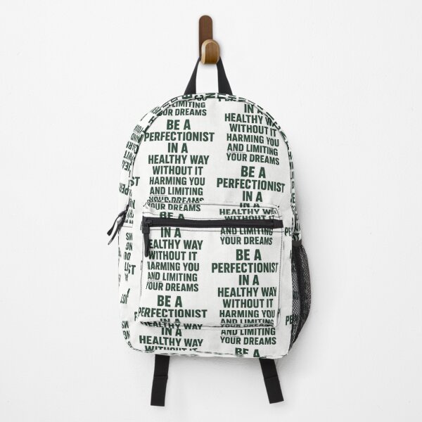 Item preview, Motivational Green Quote – “Be a Perfectionist in a Healthy Way” Masculine Inspirational Typography For Men designed and sold by HealerMoonHuntressDesigns.