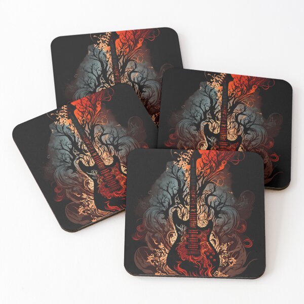 Item preview,  Electric Guitar Band Red Flames designed and sold by AnssiHuopainen.