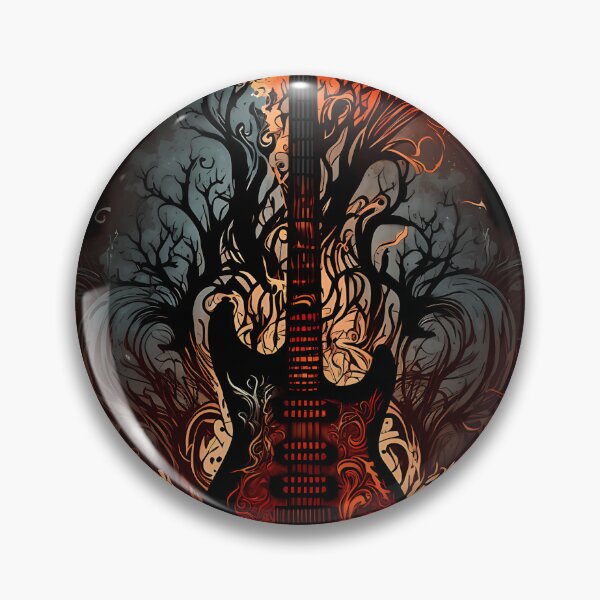 Item preview,  Electric Guitar Band Red Flames designed and sold by AnssiHuopainen.