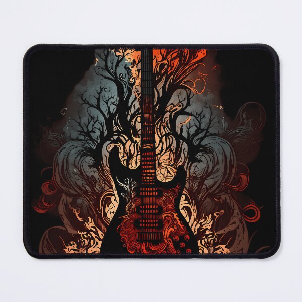 Item preview, Electric Guitar Band Red Flames designed and sold by AnssiHuopainen.