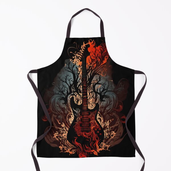 Item preview, Electric Guitar Band Red Flames designed and sold by AnssiHuopainen.