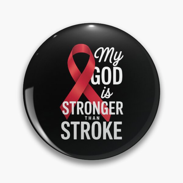 Item preview, Stroke Support Ribbon Cute Jesus Faith designed and sold by CookWorldLaughs.