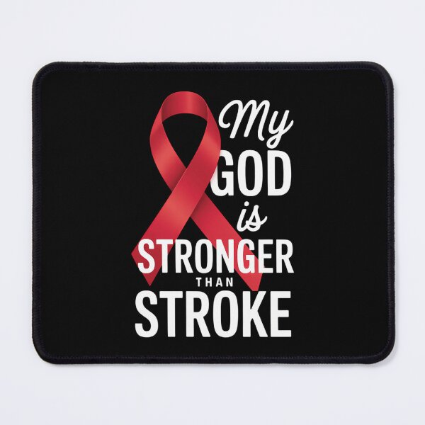 Item preview, Stroke Support Ribbon Cute Jesus Faith designed and sold by CookWorldLaughs.