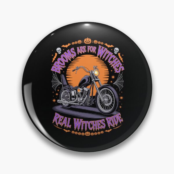 Item preview, Two Wheels Rule The Night: spooky sleek black chopper Bike. For the Bikers Halloween festivities.   designed and sold by Camel & Quirk.