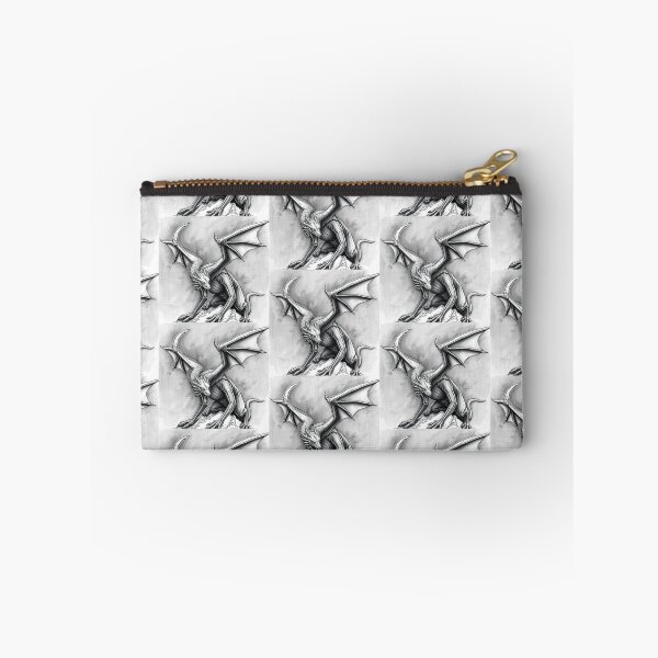 Item preview, Gothic Dragon Sketch – Roaring Dragon on Mountain Fantasy Art For Men designed and sold by HealerMoonHuntressDesigns.