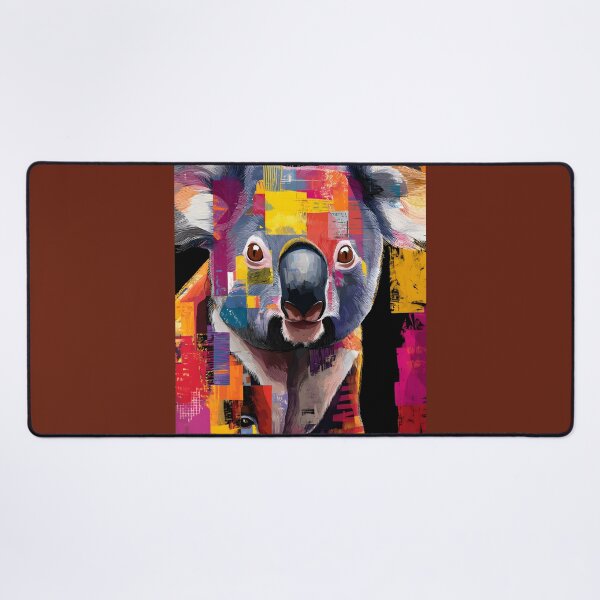Item preview, Protect Koala Habitats - Dynamic Multicolored Wildlife Artwork Advocating Conservation designed and sold by OlfactoART Studio.