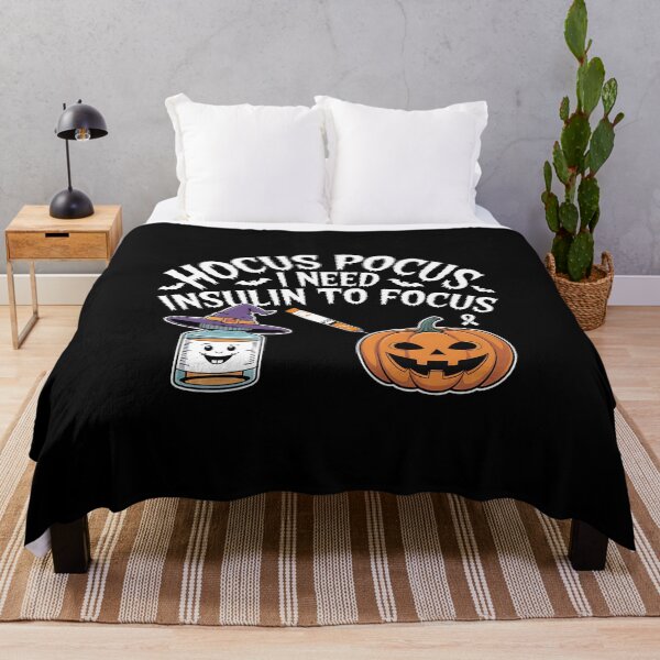 Item preview, Hocus Pocus I Need Insulin to Focus - Perfect gift for anyone living with diabetes, type 1 warriors, caregivers, and those who love Halloween humor. designed and sold by ZyziowskyArt.