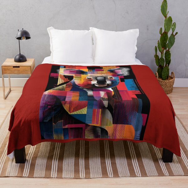Item preview, Endangered Koalas Rise - Striking Colorful Design Celebrating Australia's Wildlife designed and sold by OlfactoART Studio.