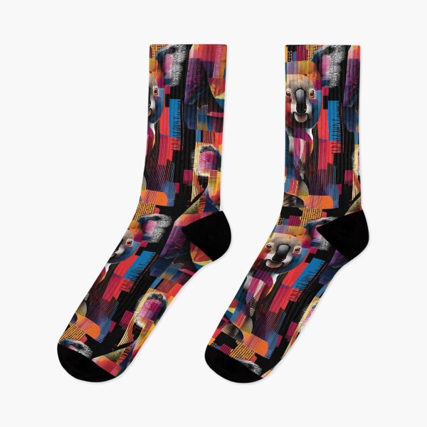 Item preview, Endangered Koalas Rise - Striking Colorful Design Celebrating Australia's Wildlife designed and sold by OlfactoART Studio.