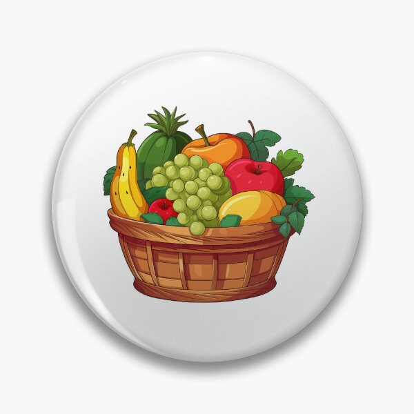 Item preview, Fruit Bounty Woven Basket designed and sold by New-School-Wave.