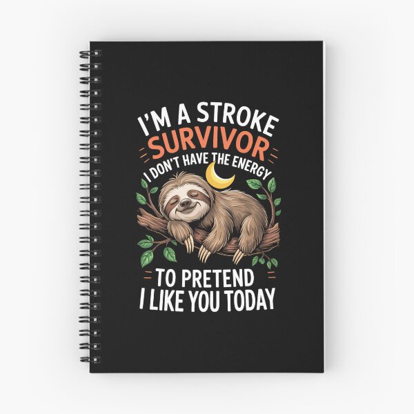 Item preview, Stroke Survivor Sloth Ribbon Stroke Awareness designed and sold by CookWorldLaughs.