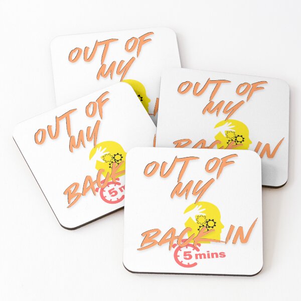 Item preview, Out of my mind, Back in 5 mins designed and sold by ArtesioByZaber.