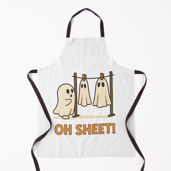 Item preview, Oh Sheet! Funny Ghost Halloween Design designed and sold by CanvasFox.