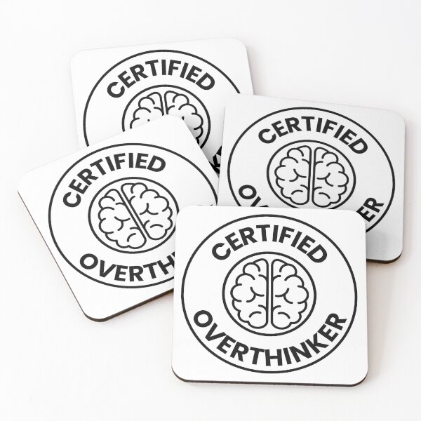 Item preview, Certified Overthinker – Funny Brain Seal Sticker designed and sold by SBrushbox.