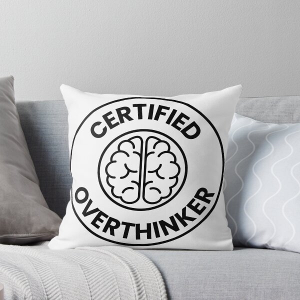 Item preview, Certified Overthinker – Funny Brain Seal Sticker designed and sold by SBrushbox.