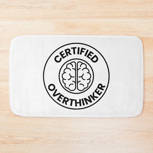 Item preview, Certified Overthinker – Funny Brain Seal Sticker designed and sold by SBrushbox.