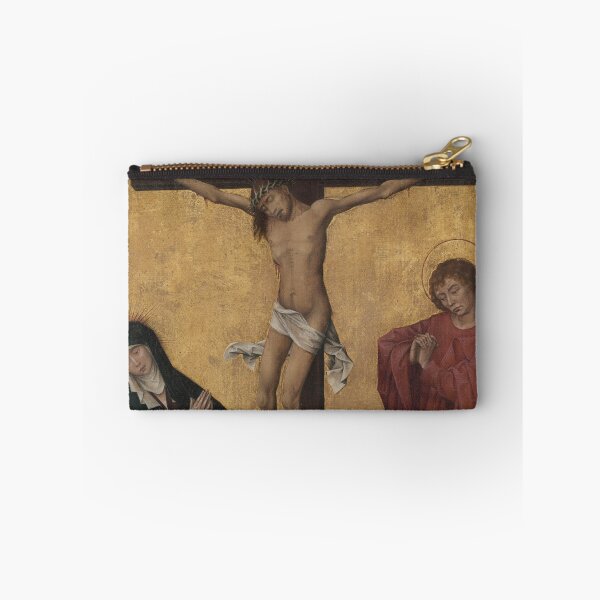 Item preview, The Crucifixion with a Carthusian Monk, c. 1460. Workshop of Rogier van der Weyden (Flemish, c. 1399–1464). Oil and gold on wood designed and sold by Vintage Designs +.