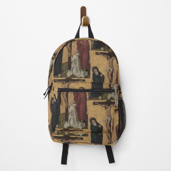 Item preview, The Crucifixion with a Carthusian Monk, c. 1460. Workshop of Rogier van der Weyden (Flemish, c. 1399–1464). Oil and gold on wood designed and sold by Vintage Designs +.