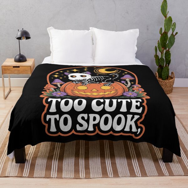 Item preview, Boo-tiful Black Cat: This spooky-cute t-shirt design features a smiling black cat skeleton on a carved pumpkin. For the Halloween festivities. designed and sold by Grang Art Artistic Designs.