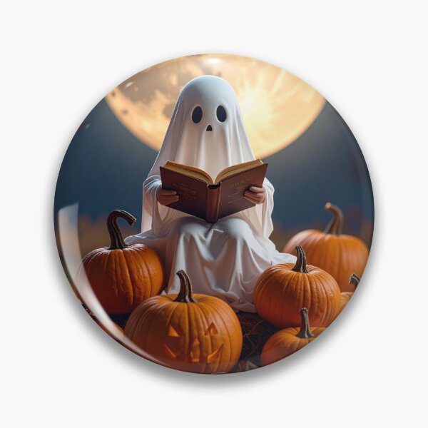 Artikelvorschau, Ghost Reader in der Halloween-Nacht – „Gruselige Bücher“-Ästhetik entworfen und verkauft von raynanlago.