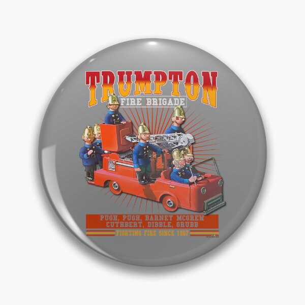 Item preview, Trumpton Fire Brigade Sticker TShirt 01 designed and sold by OuterShellUK.