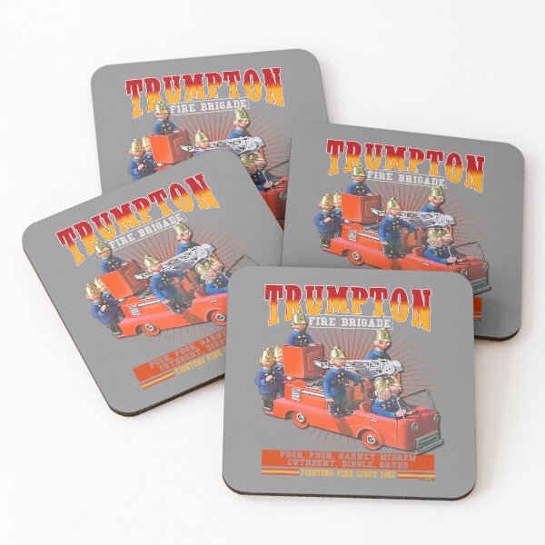 Item preview, Trumpton Fire Brigade Sticker TShirt 01 designed and sold by OuterShellUK.