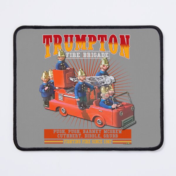 Item preview, Trumpton Fire Brigade Sticker TShirt 01 designed and sold by OuterShellUK.