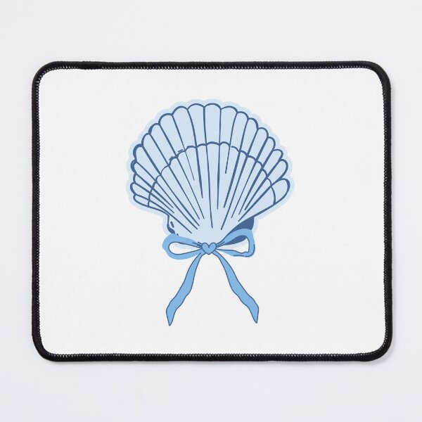 Item preview, Seashell with blue bow. Bow with heart. Blue Aesthetic. Coastal Cowgirl. designed and sold by CoCoArt-Ua.